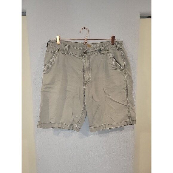 Mens Carhartt Relaxed Fit Shorts Size 38 Gray - Picture 1 of 7